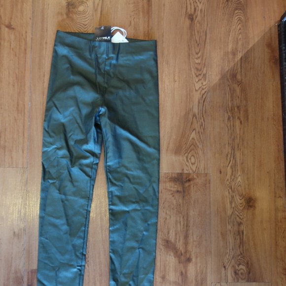 WOMENS JUST MILA BLACK LEGGINGS SZ XS * - Picture 1 of 7